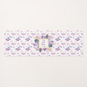 Kristallen in roze en blauw yogamat (Achterkant (horizontaal))