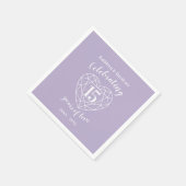 Kristallen jubileum 15 jaar liefde servetten (Hoek)