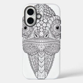 Kristallen Kameleon Geometrische Kunst | Kristalle iPhone 16 Hoesje