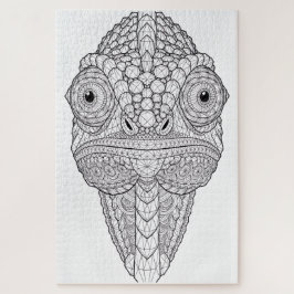 Kristallen Kameleon Geometrische Kunst | Kristalle Legpuzzel