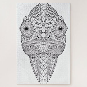 Kristallen Kameleon Geometrische Kunst   Kristalle Legpuzzel