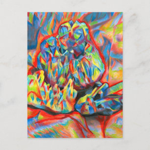 Kristallen Kleurpotlood abstract Teken kunst  Canv Briefkaart