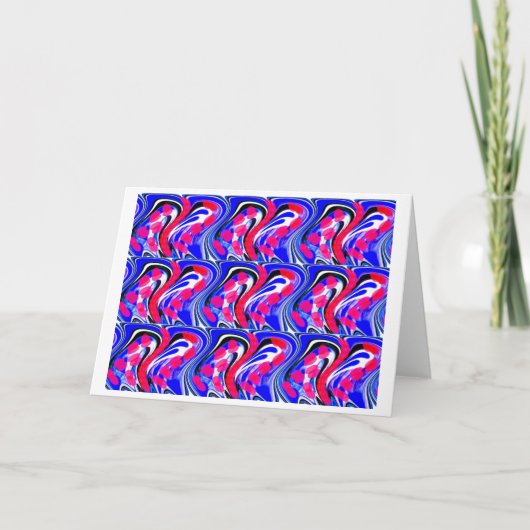 Kristallen kunst feestdagen kaart (Voorkant)
