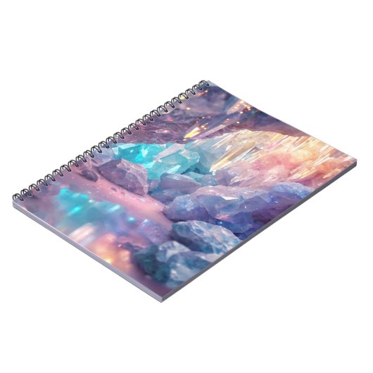 Kristallen kwarts grot notitieboek (Linkerzijde)