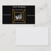 Kristallen kwarts - Witte kristallen Visitekaartje (Voorkant / Achterkant)