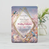 Kristallen landschappen van onze wereld kaart (Staand voorkant)