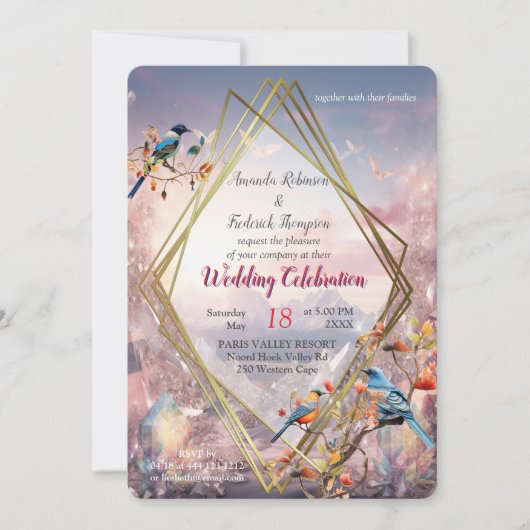 Kristallen landschappen van onze wereld kaart (Voorkant)