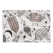 Kristallen, Maan, Sterren, Overlappend Ontwerp. Kussensloop (Voorkant)