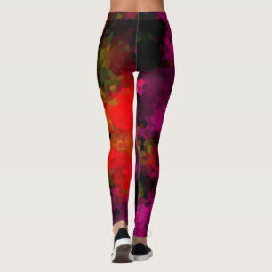Kristallen met meerdere kleuren, meerkleurig leggings