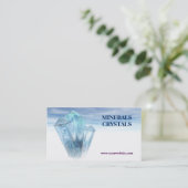 kristallen mineralen - winkeltherapie visitekaartje (Staand voorkant)