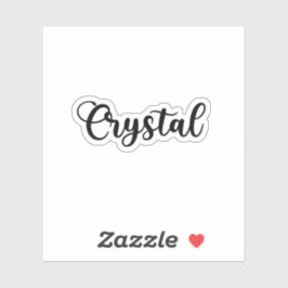 Kristallen naam - Handgeschreven kalligrafie Sticker