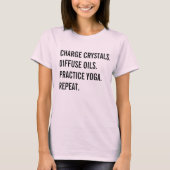 Kristallen, oliën, Yoga T-shirt (Voorkant)
