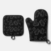 Kristallen Ovenwant & Pannenlap Set (Voorkant)