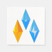 Kristallen Pareltjes Papieren servetten (Voorkant)