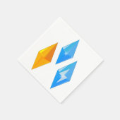 Kristallen Pareltjes Papieren servetten (Hoek)