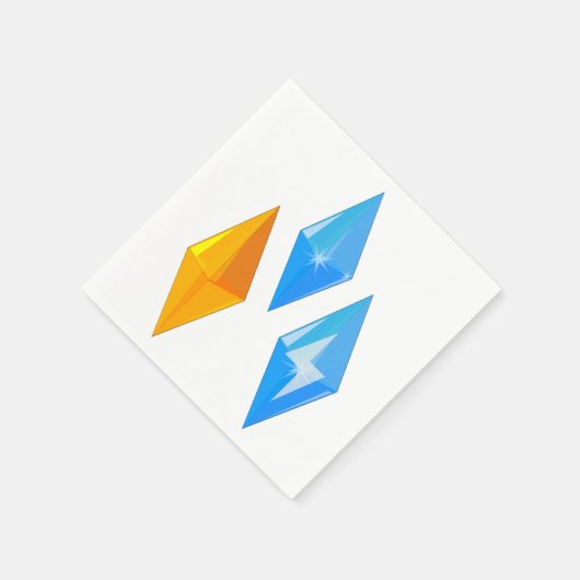 Kristallen Pareltjes Papieren servetten (Hoek)