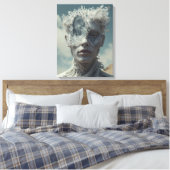 Kristallen Portret Canvas Afdruk (Insitu (Slaapkamer))