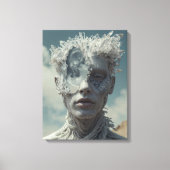 Kristallen Portret Canvas Afdruk (Voorkant)