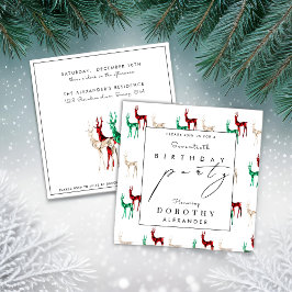 Kristallen rendieren elke winter volwassen verjaar kaart