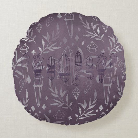 Kristallen Rond Kussen (Voorkant)