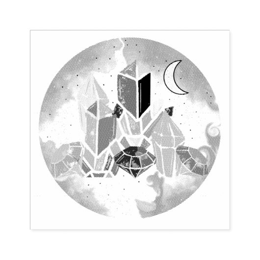 Kristallen Rubberstempel (Afrduk)