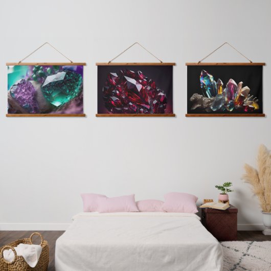 Kristallen Ruby Amethist Edelstenen Hangend Wandkleed (Slaapkamer)