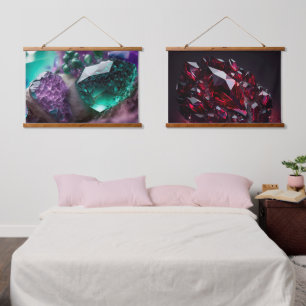 Kristallen Ruby Amethist Edelstenen Hangend Wandkleed