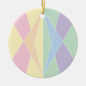 Kristallen schaal (vlak) keramisch ornament (Voorkant)