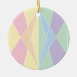 Kristallen schaal (vlak) keramisch ornament