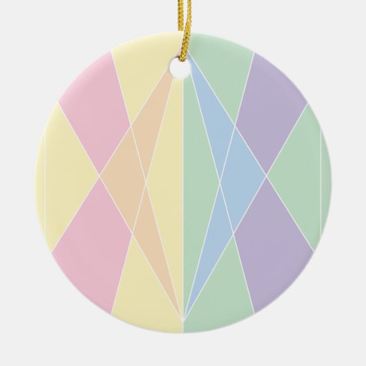 Kristallen schaal (vlak) keramisch ornament (Voorkant)