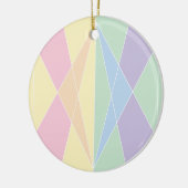 Kristallen schaal (vlak) keramisch ornament (Links)