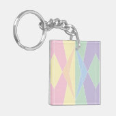 Kristallen schaal (vlak) sleutelhanger (Voorkant Links)