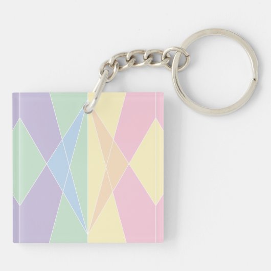 Kristallen schaal (vlak) sleutelhanger (Achterkant)