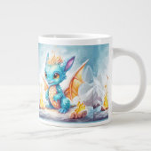 Kristallen Schattigee Baby Blue Dragon-68799 Grote Koffiekop (Rechts)