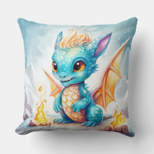 Kristallen Schattigee Baby Blue Dragon-68799 Kussen