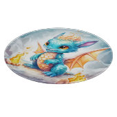 Kristallen Schattigee Baby Blue Dragon-68799 Snijplank (Hoek)