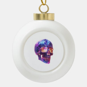Kristallen Schedel Entiteit Keramische Bal Ornament