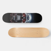 Kristallen schedel met robijnrode ogen Skateboard (Horizontaal)