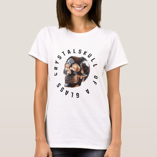 Kristallen schedel t-shirt (Voorkant)