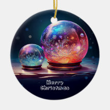 Kristallen Sneeuwballen Kerstfeest Ornament