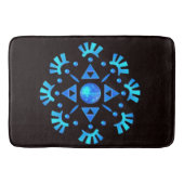 Kristallen Sneeuwvlok Badmat (Voorkant)