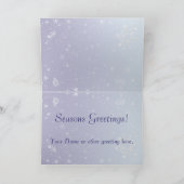Kristallen Sneeuwvlokken Feestdagen Kaart (Binnen)