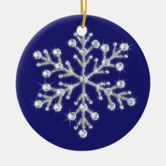 Kristallen Sneeuwvlokker Ornament (Voorkant)