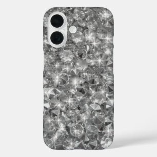 Kristallen textuur afbeelding iPhone 16 hoesje
