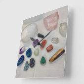 Kristallen Vierkante Klok (Hoek)