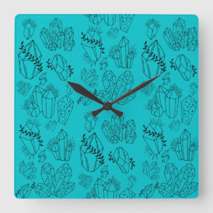 Kristallen Vierkante Klok