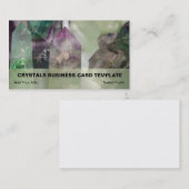 Kristallen voor groene en Paarse fluoriet Visitekaartje (Voorkant / Achterkant)