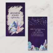 Kristallen voor waterverf visitekaartje (Voorkant / Achterkant)