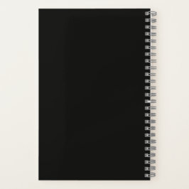 Kristallen Wolf Wandkunst | Witte Lijnkunst op Zwa Notitieboek