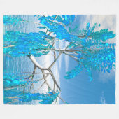 Kristallen Zomerboom Fleece Deken (Voorkant (Horizontaal))
